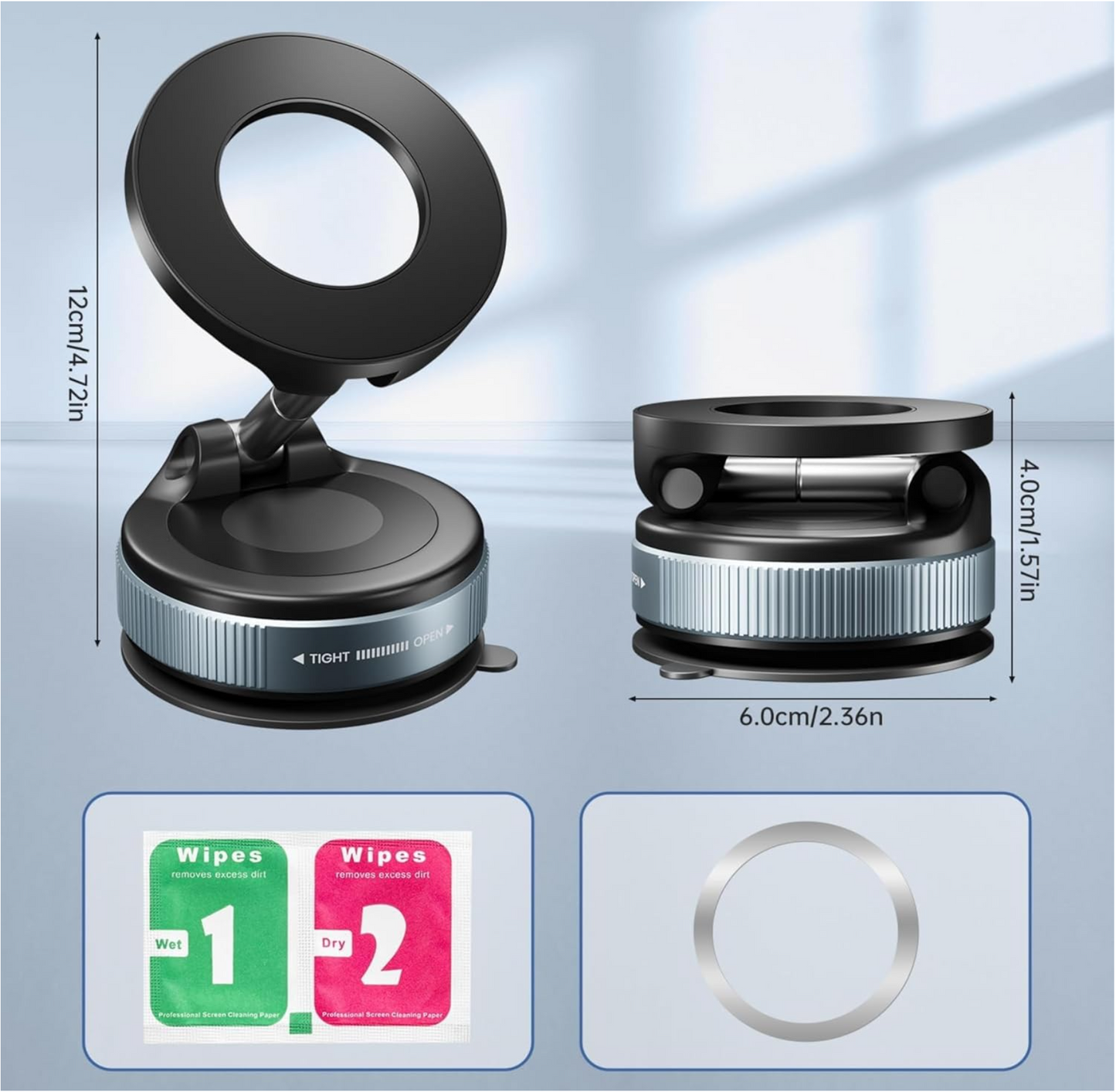 FoldGrip™ Vaccum Mobile Holder